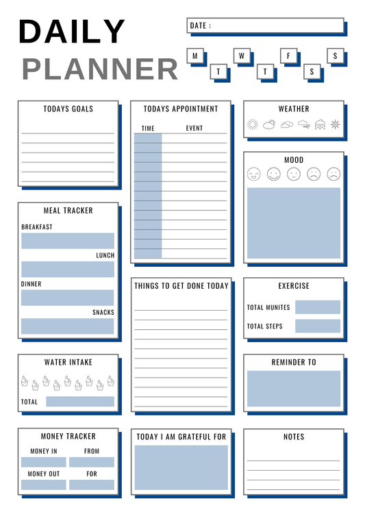 Daily Planner Bundle (4-in-1)