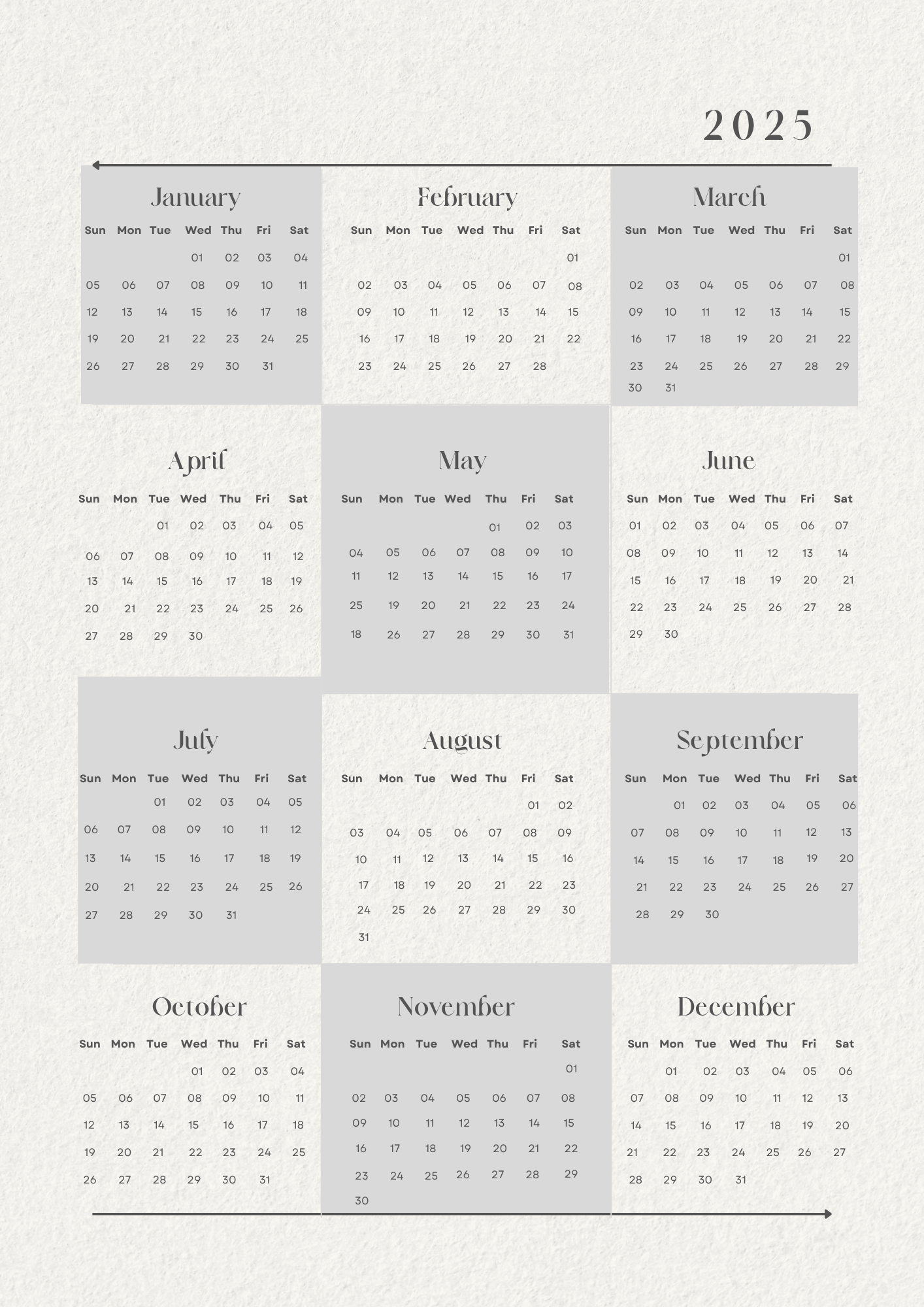 Annual Planner 2025
