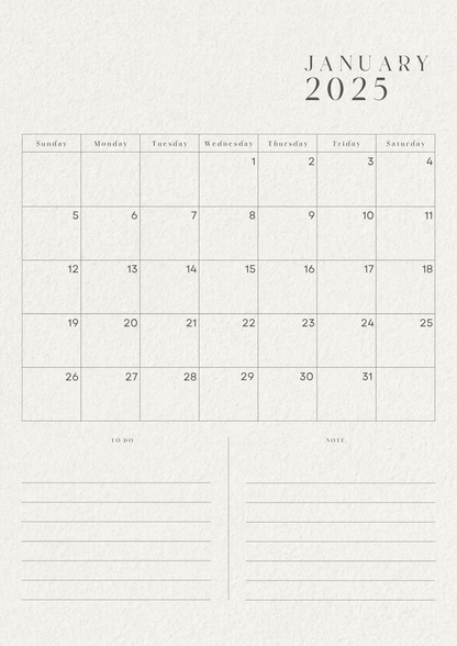 Annual Planner 2025