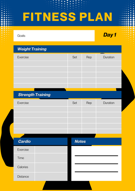 Fitness Tracker Planner Bundle