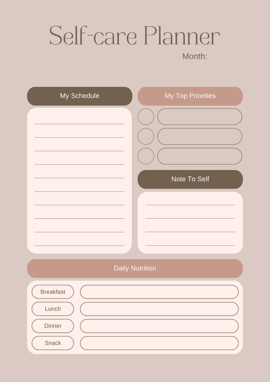 Bundle Skincare Routine Planner