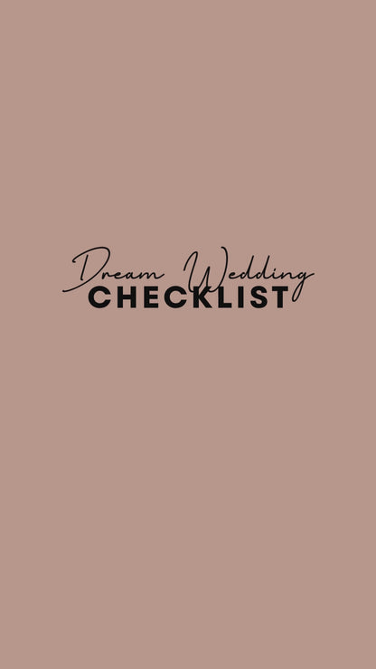 Wedding Planner + Checklist